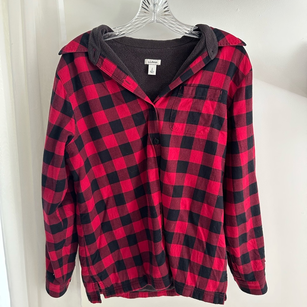 L.L Bean Fleece Lined Flannel